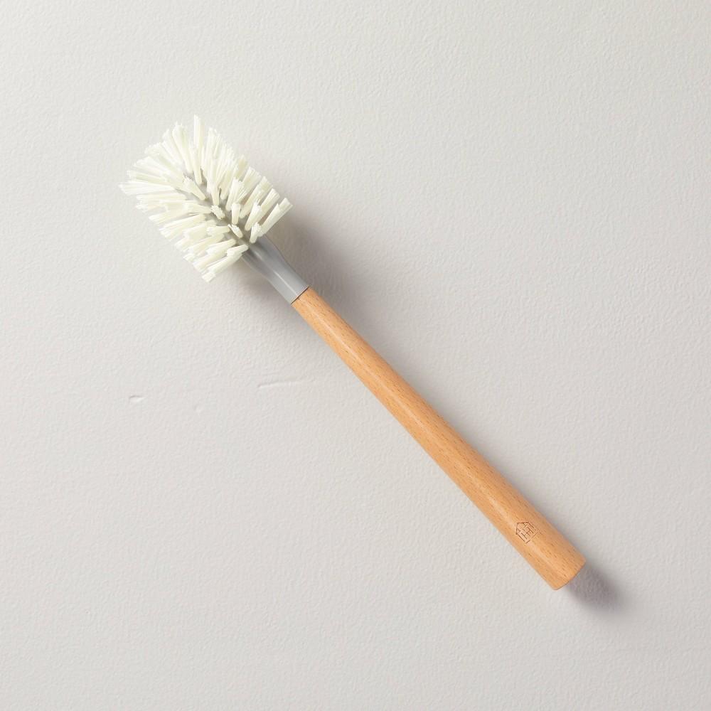 Nylon Bristle Bottle Brush - Hearth & HandtM with Magnolia: Multi-Use Cleaning Tool for Glassware, Non-abrasive - Bellso