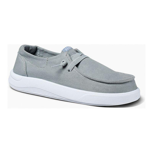 Reef Breakwater Kids' Boat Shoes, Boy's, Size: 2, Gray - Bellso