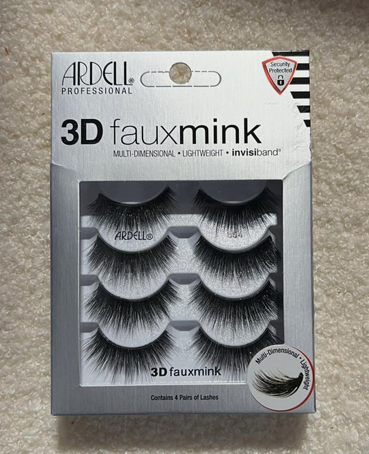 Ardell 3D Faux Mink 854 4 Pairs - Bellso