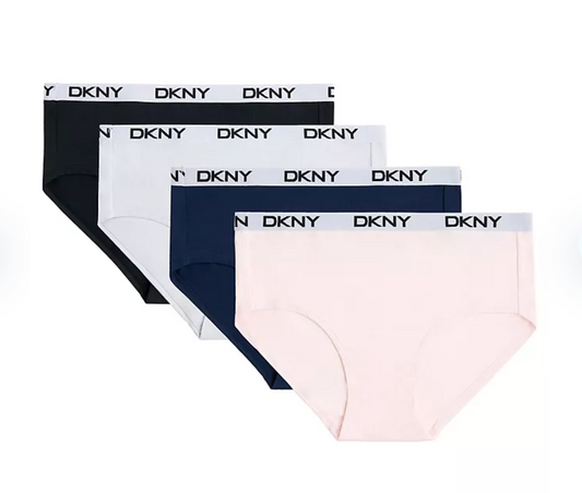 DKNY Women's 4-Pack Microfiber Hipster M - Bellso
