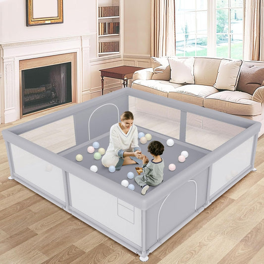 besuhot Large Baby Playpen 79x79 Inch, Playpens for Babies and Toddlers, Indoor & Outdoor - Bellso