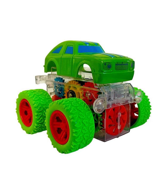 Big Time Toys Light Up Gear Car Green - Bellso