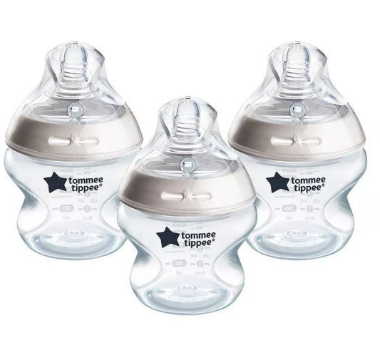 Tommee Tippee Natural Start Slow-Flow Breast-Like Nipple Anti-Colic Baby Bottle - 5oz/3pk - Bellso