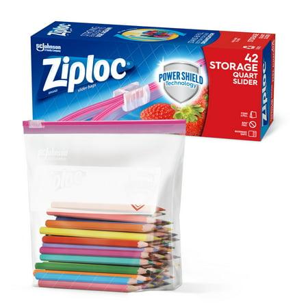 Ziploc Quart Slider Storage Bags 42 Count - Bellso