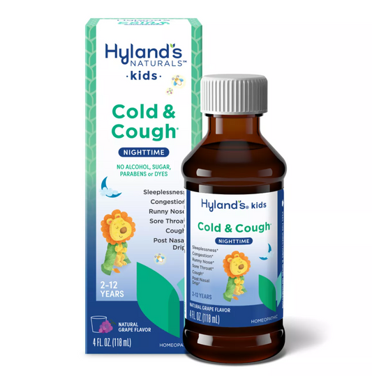 Hyland's Naturals Kids Cold & Cough Nighttime Syrup - Grape $10.19 - Bellso
