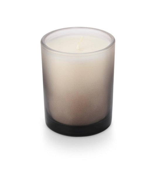 3.9 oz Partially Frosted Glass Candle Black - Bellso
