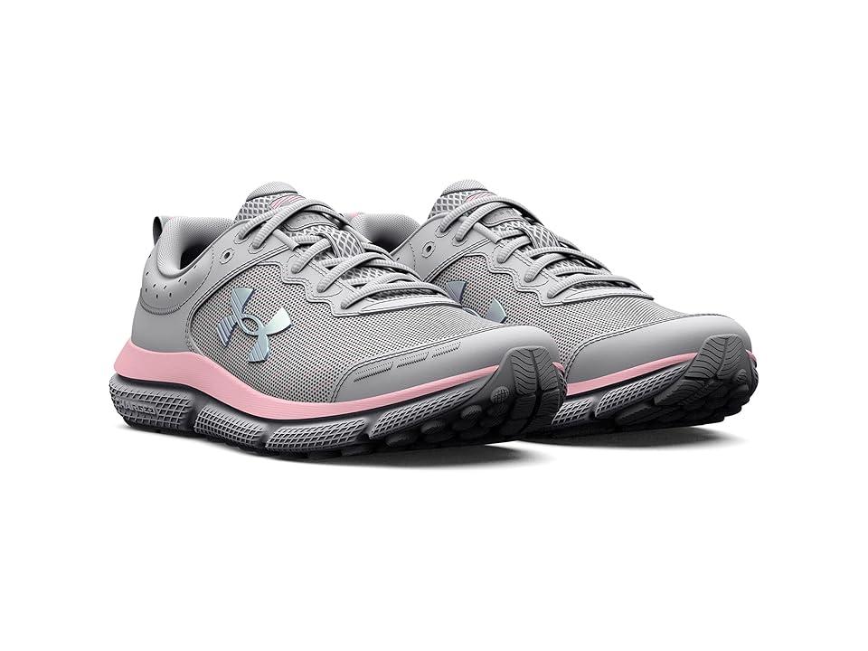 Under Armour Grade School Assert 10 Kids' Running Shoes, Girl's, Size: 4, Pink Sugar Iridescent - Bellso