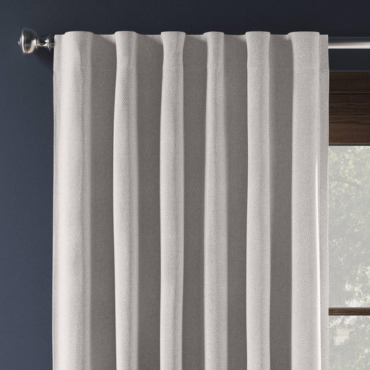50"x63" Blackout Ashville Window Curtain Panel Gray - Bellso