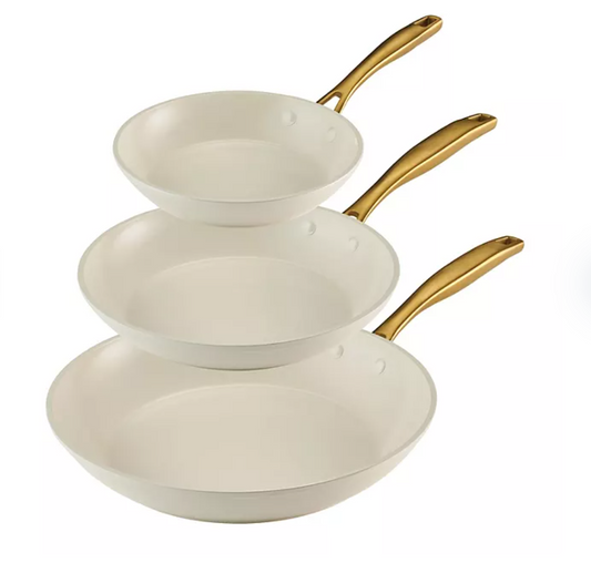 Tramontina Swiss Crystal Ceramic Interior 3-Pack Fry Pan Set - Bellso