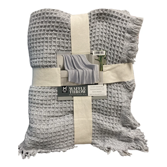 Member's Mark Ultra Soft Textured Waffle Throw, 60" x 70" - Bellso