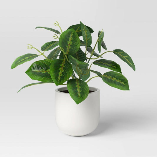 9" Small Tabletop Maranta Artificial Plant - Thresholdtm - Bellso