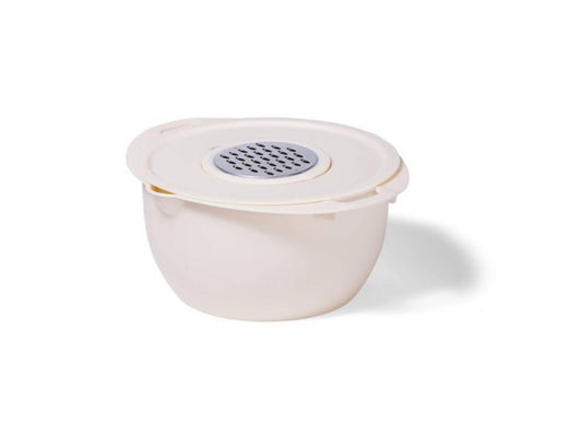 Food Prep Mixing Bowl include Lid, Bowl, Grater, Slicer - Bellso