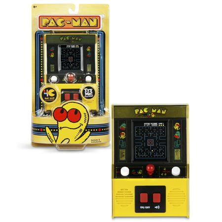 Basic Fun Arcade Classics - Pac-Man Color LCD Retro Mini Arcade Game, 2 Players, Yellow - Bellso