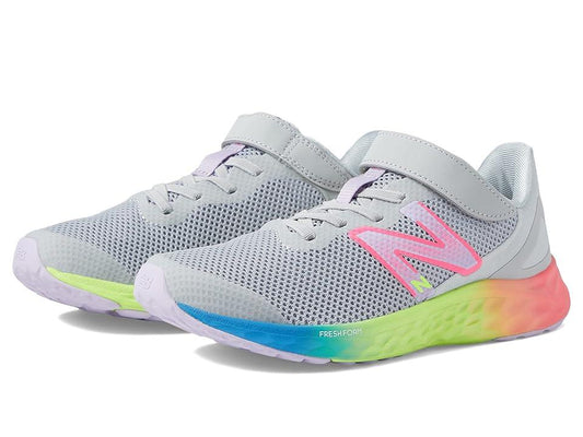 New Balance® Fresh Foam Arishi V4 Little Kids' Running Shoes, Girl's, Size: 3, Silver Lilac - Bellso