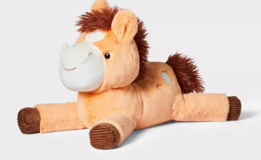 9" Horse Stuffed Animal - Gigglescape™: Farm Animal Theme, Ages 1+-10.00 - Bellso