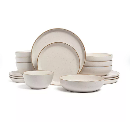 Over&back 16-Piece Artisan Stoneware Dinnerware Set - Bellso