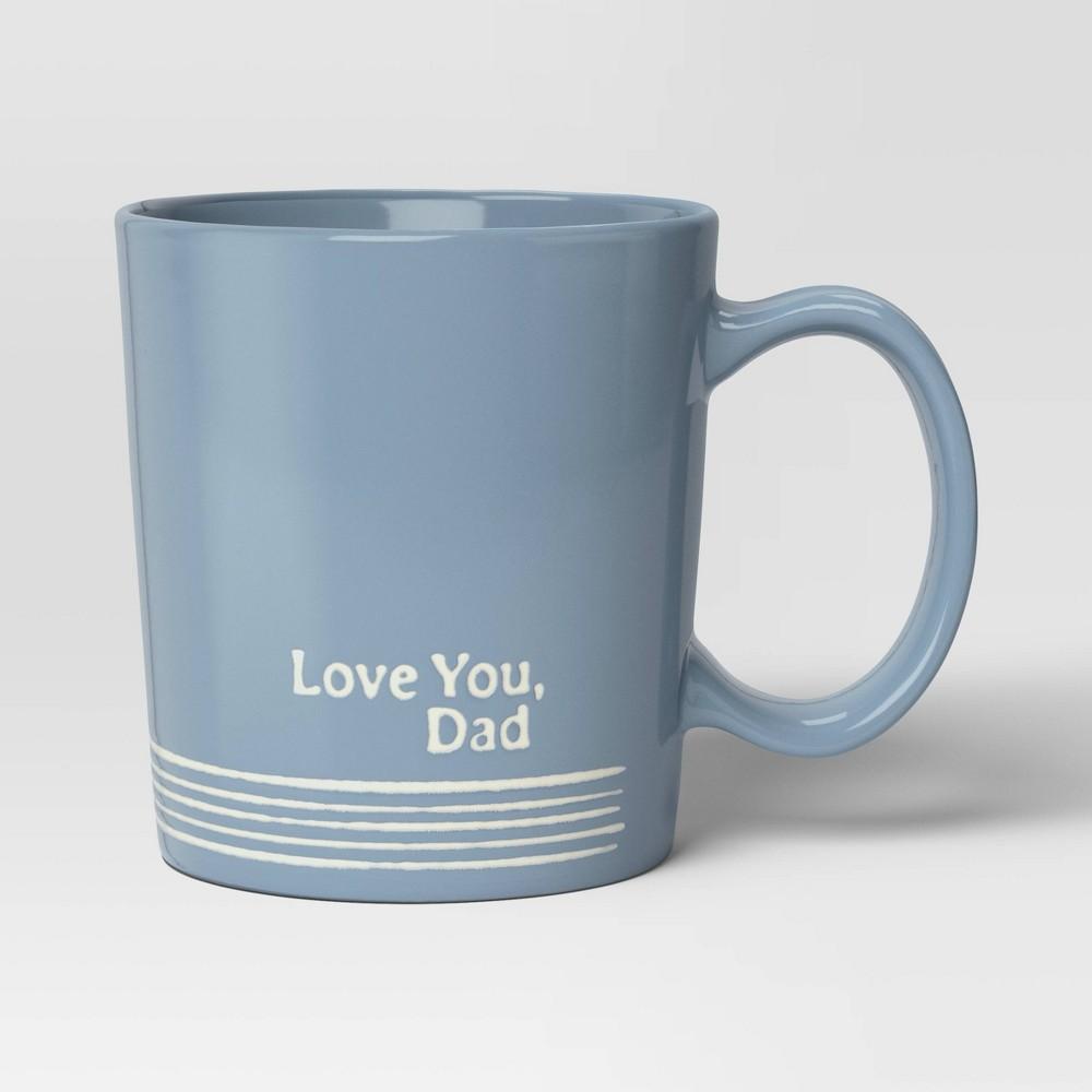 16oz Stoneware Love You Dad Mug Blue - Bellso