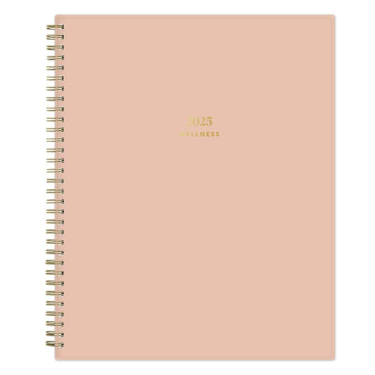 The Everygirl Wellness Planner January - December 2025 8.5"X11" Weekly/Monthly Wirebound Solid Desert Rose - Bellso