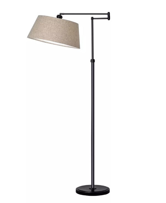 Traditional Oil Rubbed Swing Arm Floor Lamp Brown - Threshold™-90.00 - Bellso