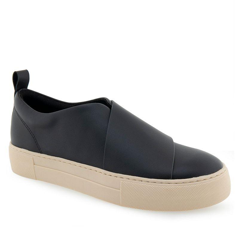 Aerosoles Brighton Women's Casual Sneakers, Size: 7, Black Leather - Bellso