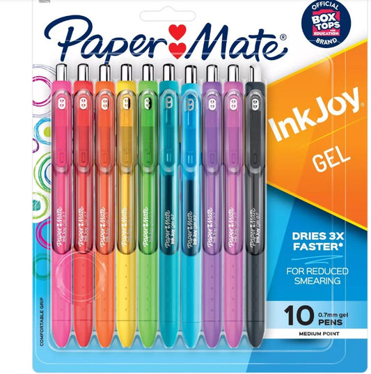Sanford SAN1956279 InkJoy Medium Gel Pen Set, Assorted Color - 10 Count - Bellso