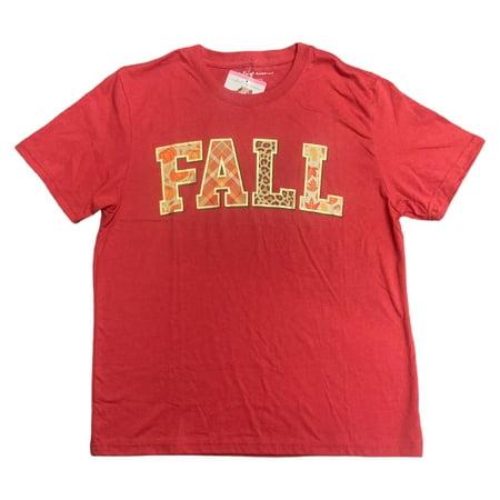 State of Mine Women S Short Sleeve Fall Harvest Graphic Tee (Paprika ) - Bellso