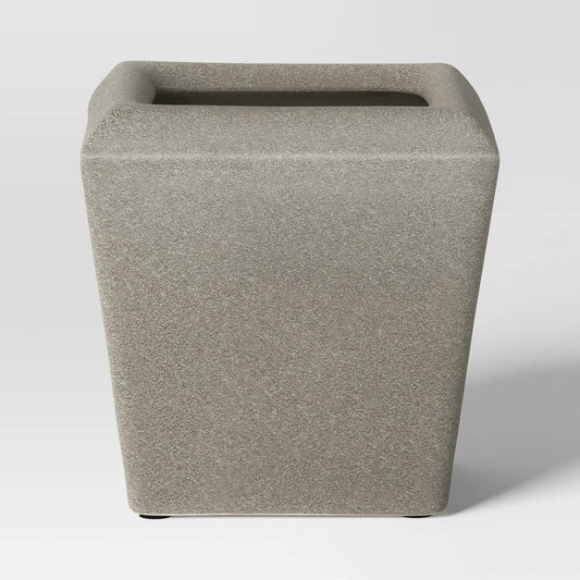 Small Square Ceramic Indoor Outdoor Planter Pot Charcoal Gray 7.87"x7.87" - Bellso