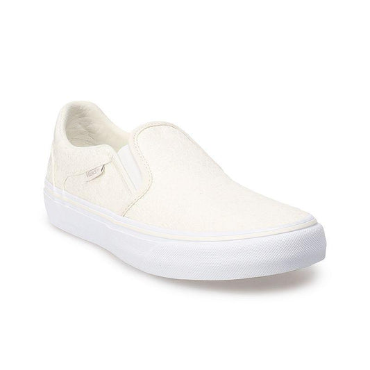 Vans® ASHER Women's Slip-On Shoes, Size: 7, White - Bellso