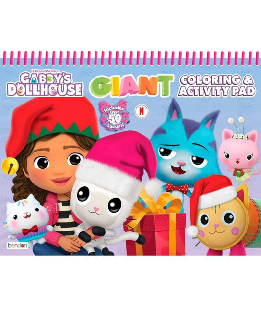 Gabby's Dollhouse Holiday Giant Activity Pad - Bellso