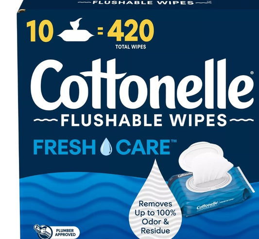 Cottonelle Flushable Wet Wipes - 10pk/42ct -17.79 - Bellso