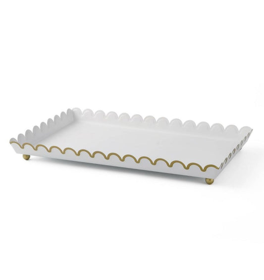 2025 Target Bullseye Valentines White & Gold Metal Serving Tray Food Safe - Bellso