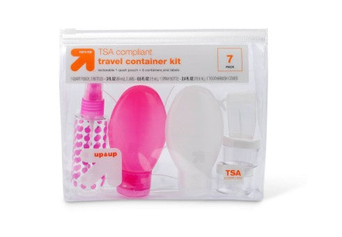 Travel Container Kit - Pink - 7pk - up&up-4.49 - Bellso