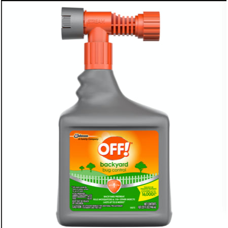 Off! Backyard Bug Control Pretreat oz CT Bug Treatment Up to 16 000 Sq. Ft. for up to 8 Weeks a Convenient Hose Connection - Bellso