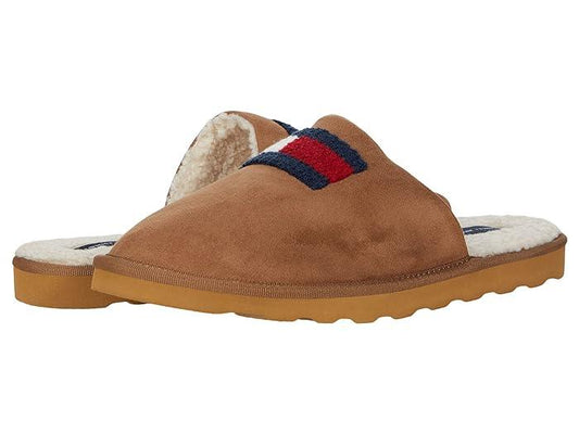 Tommy Hilfiger Mens Brown Comfort William Round Toe Slip On Slippers Shoes 11 - Bellso