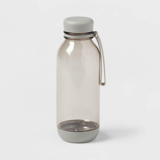 24oz Translucent Plastic Water Bottle Gray - Bellso