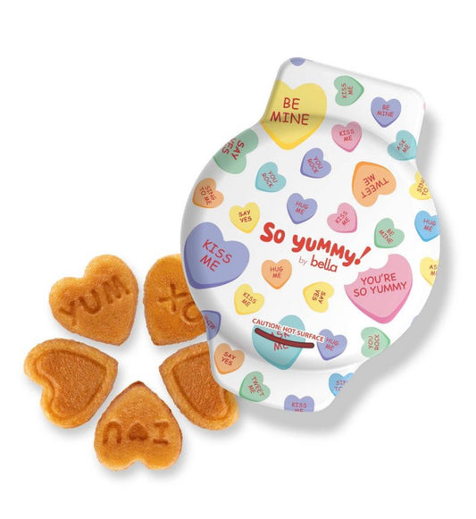 So Yummy by Bella Mini Dunker Waffle Maker Hearts - NEW in BOX-9.99 - Bellso