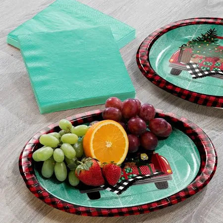Member's Mark Festive Frolic Oval Paper Plates, 10" X 12" (50 Count) - Bellso