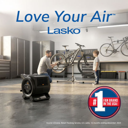 Lasko Pro Performance 9-Speed Pivoting DC Motor Utility Fan