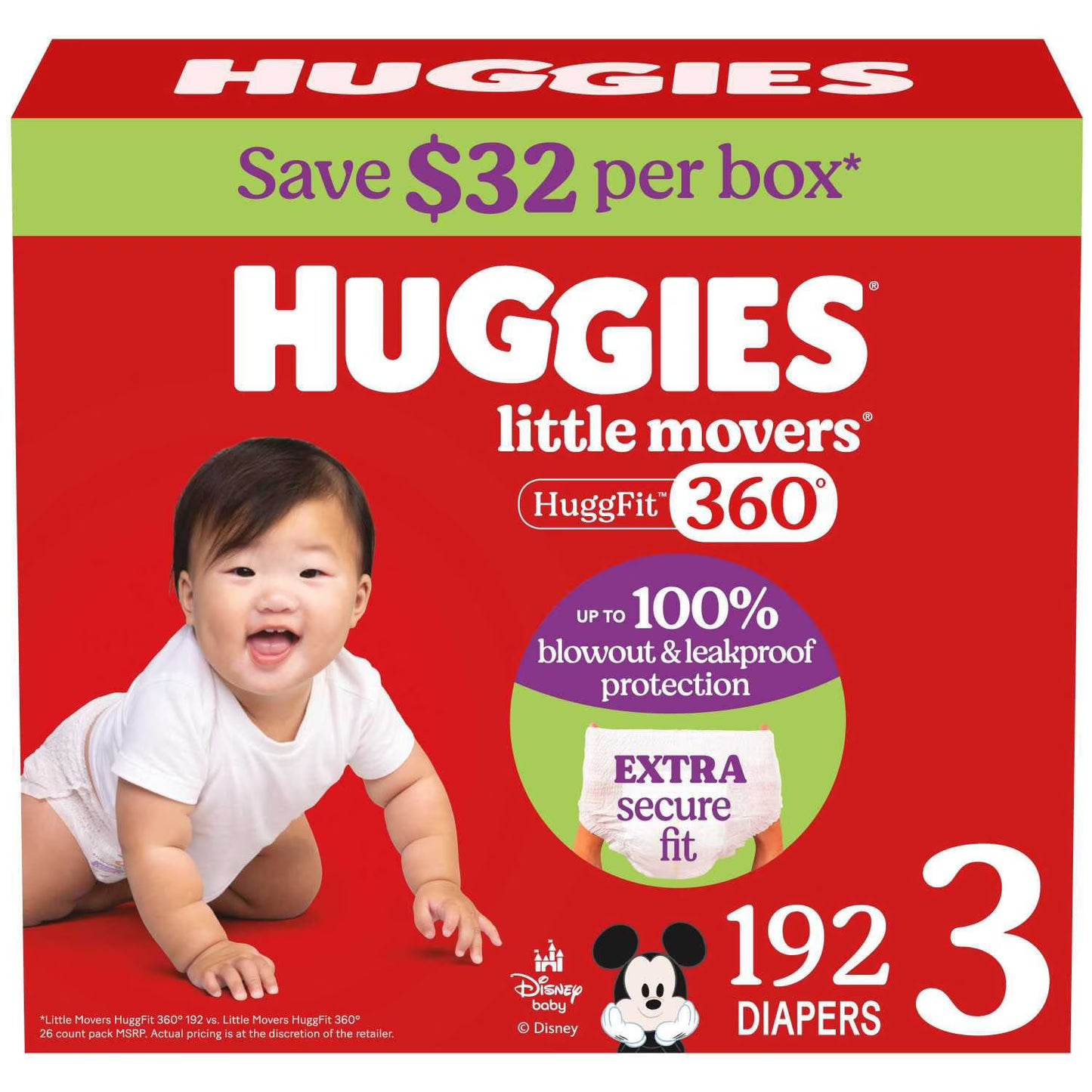 Huggies Little Movers HuggFit 360 Diapers S3