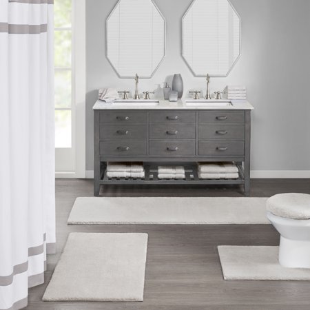 Madison Park Marshmallow Bath Rug Collection 24x72" - All - Bellso
