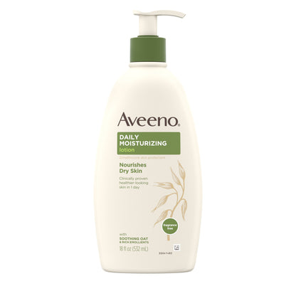 Aveeno, Daily Moisturizing Body Lotion, Fragrance Free, 18 Fl Oz (532 Ml)-9.99