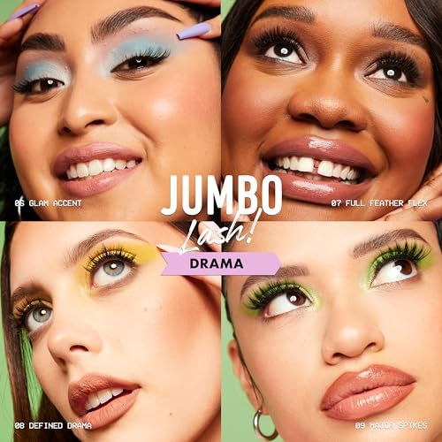 NYX Professional Makeup Jumbo Lash! False Eyelashes Type 08 Defined Drama 1 Pair - Bellso