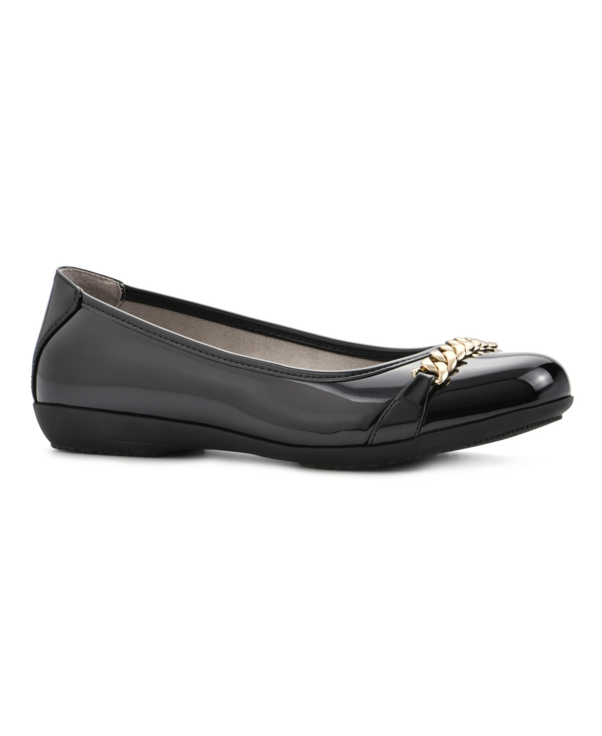 Cliffs by White Mountain Women's Charmed Ballet Flats - Denim Blue Fabric Size 9 - Bellso