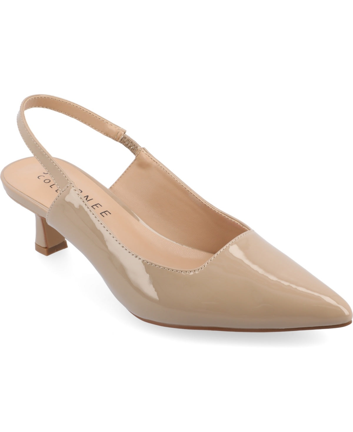 Journee Collection PAULINA High Women's Heels Patent/Taupe : 9.5 M, Synthetic - Bellso