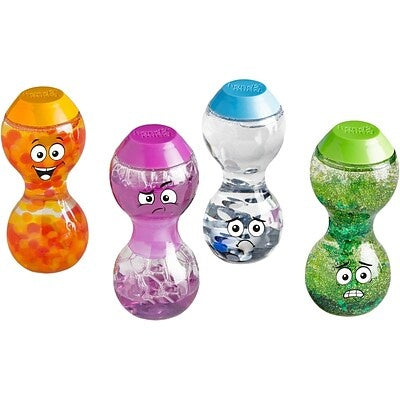 Express Your Feelings Sensory Bottles - Excited, Nervous, Lonely, & Impatient by Learning Resources