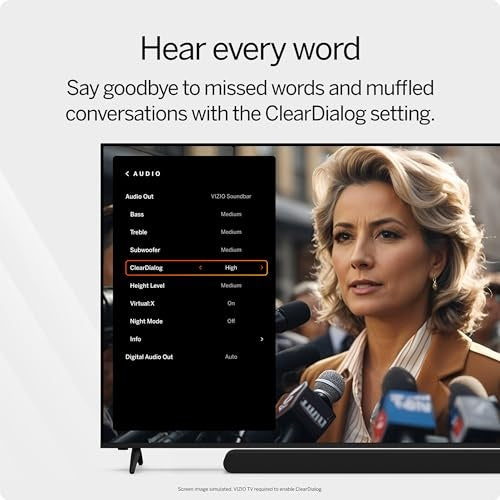 VIZIO - 2.0 Soundbar W/ Dolby Atmos, DTS:X - Black - Bellso