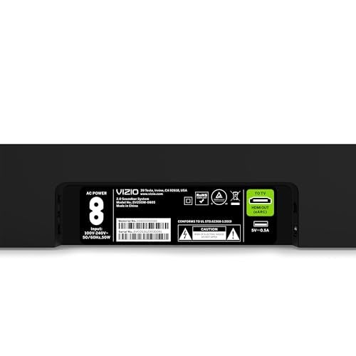 VIZIO - 2.0 Soundbar W/ Dolby Atmos, DTS:X - Black - Bellso