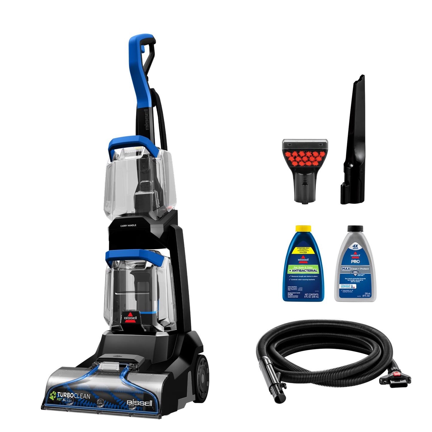 BISSELL - TurboClean Pet XL - Black with Colbalt Blue Accents - Bellso