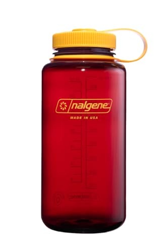 Nalgene 32 Fl Oz Plastic Wide Mouth Water Bottle - Laker: Portable Drinkware, Recycled Material