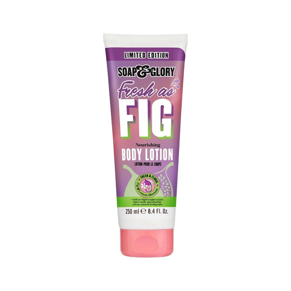 Soap & Glory Fresh as Fig Nourishing Body Lotion - Limited Edition Body Lotion for Dry Skin - Made with Almond Oil  Rosehip Seed Oil & Vitamin E - Sce - Bellso